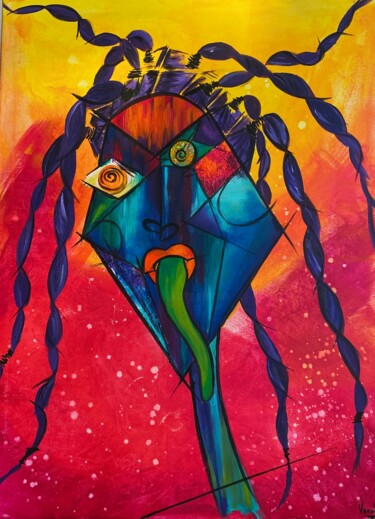 Peinture intitulée "SO WHAT?!" par Vanoo’Ow, Œuvre d'art originale, Acrylique
