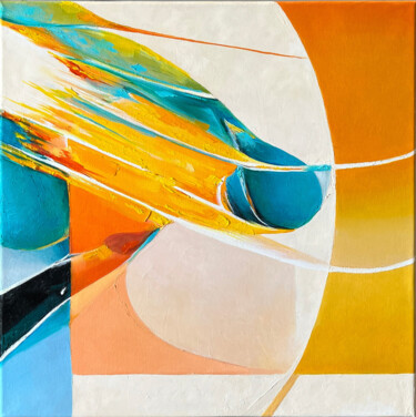 Pittura intitolato "Abstract 2023/7" da Kate Berman, Opera d'arte originale, Olio Montato su Telaio per barella in legno