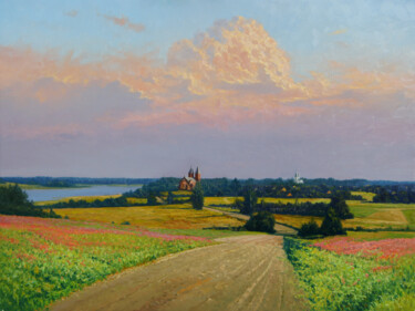 Painting titled ""Дорога в Иказнь"" by Anton Vyrvo, Original Artwork, Oil