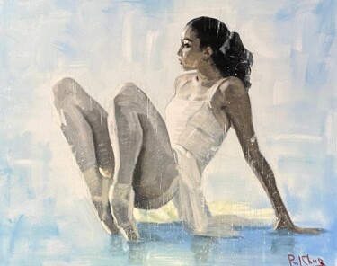 「Young Dancer In the…」というタイトルの絵画 Paul Chengによって, オリジナルのアートワーク, オイル ウッドストレッチャーフレームにマウント