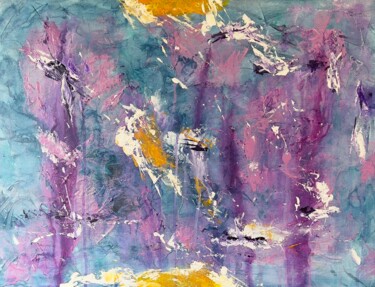 "Teamwork" (20" x 26") - acrylic art 绘画 标题为“"Teamwork" (20" x…” 由Annette Aspen, 原创艺术品, 丙烯 安装在木质担架架上