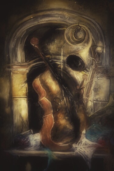 绘画 标题为“Still Life with Cla…” 由Amazeigh Bouzékri, 原创艺术品, 油