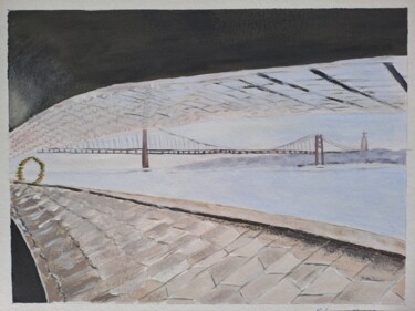 제목이 "MAAT, Lisboa"인 미술작품 Fernando Amaral로, 원작, 구아슈