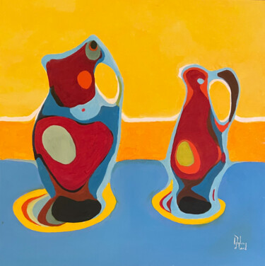 Pintura titulada "JARRAS ÍBERAS" por Román Manrique De Lara, Obra de arte original, Oleo