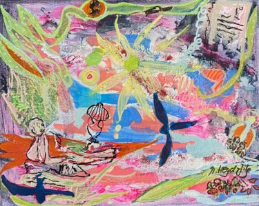 绘画 标题为“Little World” 由Martina Heyd-Jilg, 原创艺术品, 丙烯