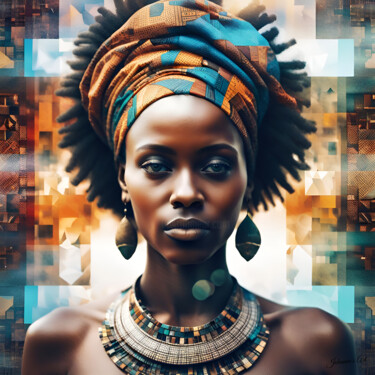 Digital Arts με τίτλο "Art Fusion - African" από Johanna'S Art Creations, Αυθεντικά έργα τέχνης, Ψηφιακή ζωγραφική