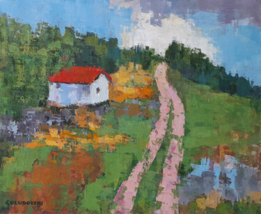 landscape 2 绘画 标题为“landscape 2” 由Nikola Golubovski, 原创艺术品, 丙烯