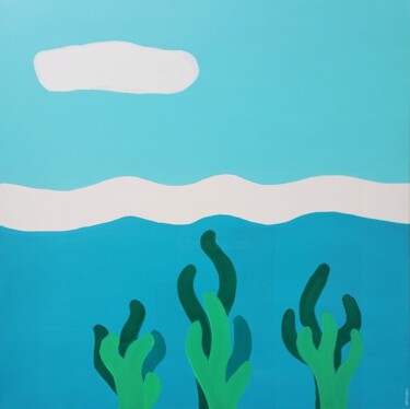 Underwater Zen (Vibes Series) Painting titled "Underwater Zen (Vib…" by Kate Hessling, Original Artwork, Acrylic