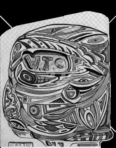 Arts numériques intitulée "WTC" par Styve Per Plex, Œuvre d'art originale, Travail numérique 2D