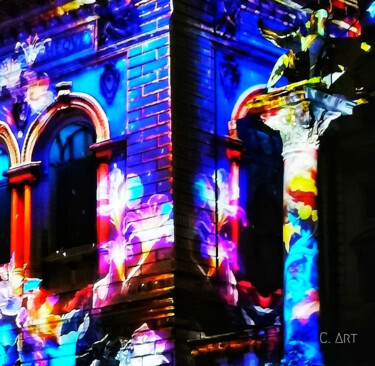 Photographie intitulée "Palace of pop" par C. Art, Œuvre d'art originale, Light Painting