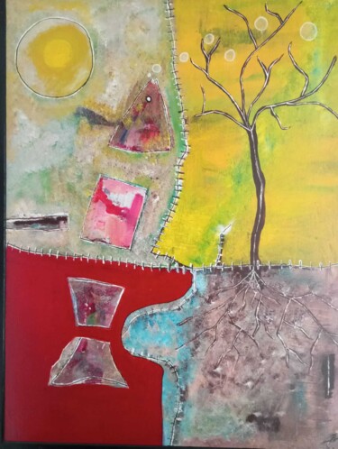 Peinture intitulée "Évasion marine" par Blonval, Œuvre d'art originale, Acrylique Monté sur Châssis en bois