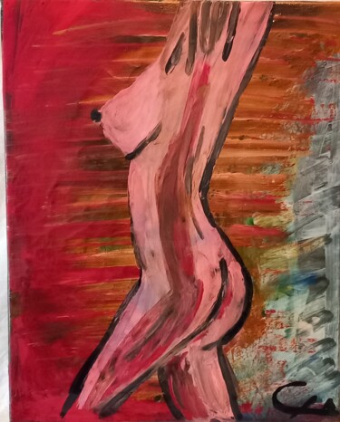 绘画 标题为“Painting "Insidious"” 由Rikortgallery, 原创艺术品, 丙烯 安装在其他刚性面板上