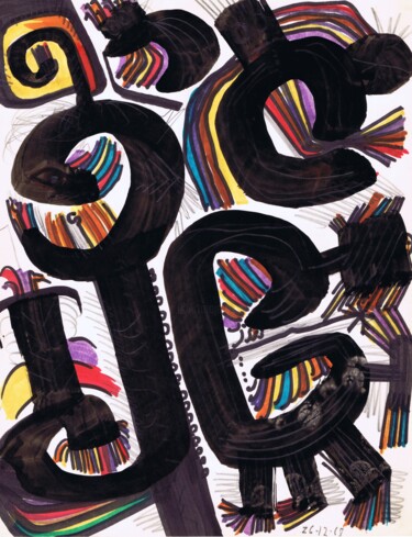 图画 标题为“C-306” 由Jean-Thomas Bédard, 原创艺术品, 墨