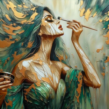 数字艺术 标题为“A Symphony of Beauty” 由Abstract Bliss, 原创艺术品, AI生成的图像