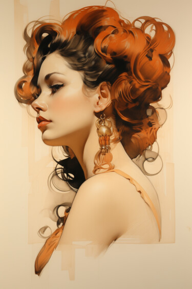 数字艺术 标题为“Elegy of Beauty No.…” 由Anja Rudko, 原创艺术品, AI生成的图像