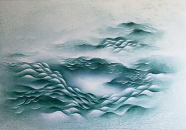 Painting titled "Light as water" by Francesca Borgo, Original Artwork, Acrylic Mounted on Other rigid panel