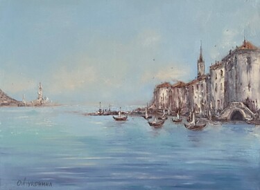 "City by the Sea" başlıklı Tablo Oksana Lukonina tarafından, Orijinal sanat, Petrol