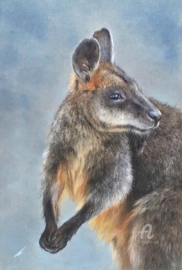 Kangaroo Disegno intitolato "Kangaroo" da Irene_art, Opera d'arte originale, Pastello