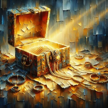 Digital Arts titled "Eternal Radiance" by Abstract Bliss, Original Artwork, AI generated image