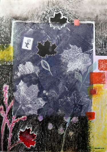 Painting titled "Fantasy with Flower…" by Rakhmet Redzhepov, Original Artwork, Watercolor