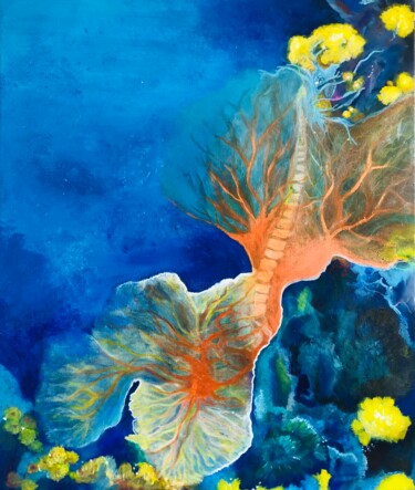 Painting titled "parallèle" by Sandrine Slakmon (Slaki), Original Artwork, Acrylic