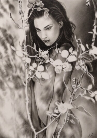 "In the rose garden" 绘画 标题为“"In the rose garden"” 由Monika Rembowska, 原创艺术品, 油