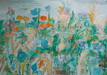 绘画 标题为“Summer Meadow” 由Renate Kock, 原创艺术品, 丙烯