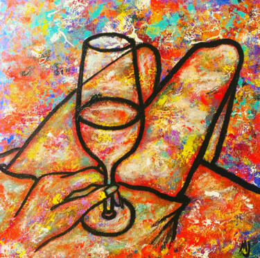 Peinture intitulée "Cava" par Majo Portilla, Œuvre d'art originale, Acrylique Monté sur Châssis en bois