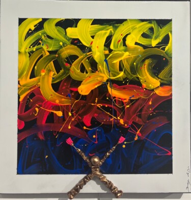 "Colors 01.03" başlıklı Tablo Bernard Saint-Maxent tarafından, Orijinal sanat, Akrilik Alüminyum üzerine monte edilmiş