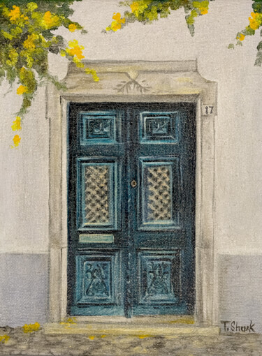 Peinture intitulée "Door #3" par Tanya Shark, Œuvre d'art originale, Huile