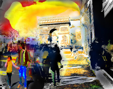 数字艺术 标题为“Arco del Triunfo  2…” 由Alfonso García, 原创艺术品, 数码摄影