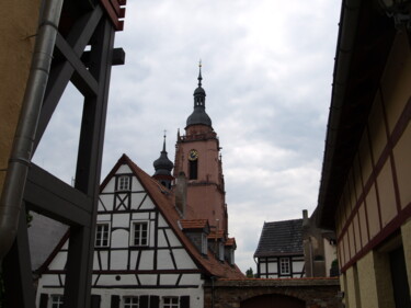 Fotografie mit dem Titel "Kirche in Eltville…" von Nikolay Maruskin, Original-Kunstwerk, Digitale Fotografie