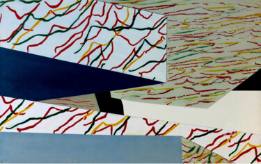 Painting titled "Inside, Outside, Re…" by Remi Delaplace, Original Artwork, Acrylic Mounted on Wood Stretcher frame