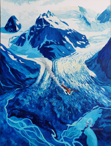 Peinture intitulée "Freezer Burn" par Anthony Feyer, Œuvre d'art originale, Huile