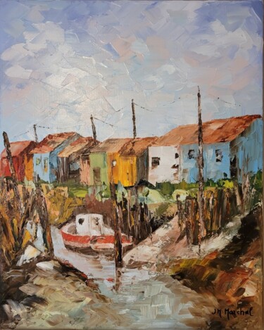 Peinture intitulée "Chenal  de Baudissi…" par Jean Marie Marchal, Œuvre d'art originale, Huile