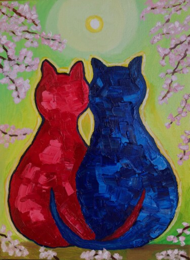 Painting titled "We see the light" by Olga Karlina (Olga Karlina), Original Artwork, Oil