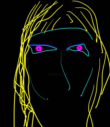 Apparition 1a2 Digital Arts titled "Apparition 1a2" by Ken Lerner, Original Artwork, 2D Digital Work