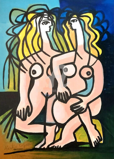 Ensemble II Peinture intitulée "Ensemble II" par Alexandre Lepage, Œuvre d'art originale, Acrylique