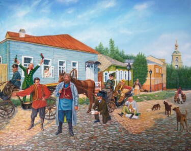 绘画 标题为“К цыганам / To the…” 由Василий Николаевич Жданов, 原创艺术品, 油