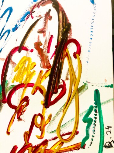 绘画 标题为“Color female” 由Julien Danaux (Artdanaux), 原创艺术品, 水彩