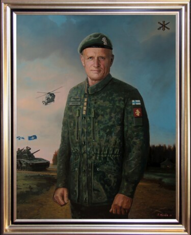 The Commander of the Finnish Defence Forces General Timo Painting titled "The Commander of th…" by Tony Mäkinen, Original Artwork, Oil