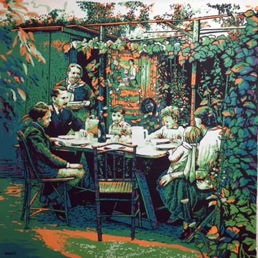 绘画 标题为“Le cabanon” 由Marc Coutureau, 原创艺术品, 丙烯