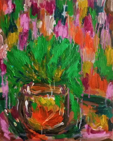 Painting titled "Sweet smell of summ…" by Natalya Mougenot, Original Artwork, Acrylic