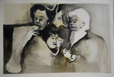 Painting titled "Sem Título II" by Carla Gonçalves, Original Artwork, Acrylic
