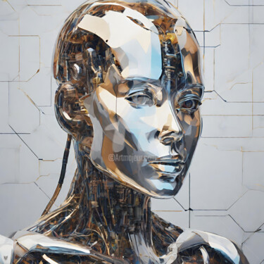 Digital ART 81 - ART Humanoid Arts numériques intitulée "Digital ART 81 - AR…" par Reskatorsilver, Œuvre d'art originale, Impression numérique
