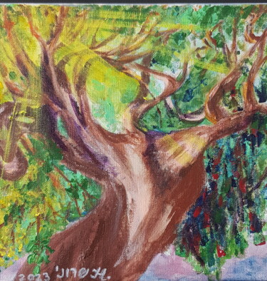 Thou hast been our dwelling place.... Peinture intitulée "Thou hast been our…" par Natalia Sharoni, Œuvre d'art originale, Acrylique Monté sur Châssis en bois