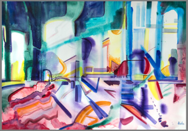 Painting titled "Watercolor nº 9" by Julian Garcia-Viso, Original Artwork, Watercolor