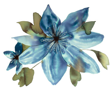 Anemone No. 7 绘画 标题为“Anemone No. 7” 由Elizabeth Becker, 原创艺术品, 水彩