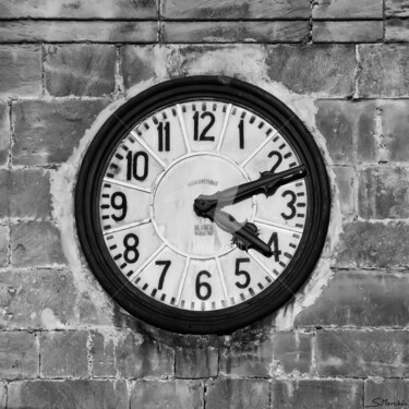 Fotografie getiteld "RELOJ DE ARNES" door Santos Merchán, Origineel Kunstwerk, Digitale fotografie