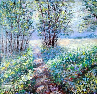 Pittura intitolato "Rayon de soleil" da Svetlana Dushina, Opera d'arte originale, Olio